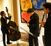 Jazz musicians at the Ritz Carlton Hotel